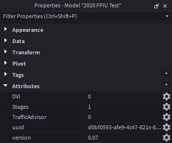 Simple example showing stage, traffic advisor, and DVI attributes on an emergency vehicle
